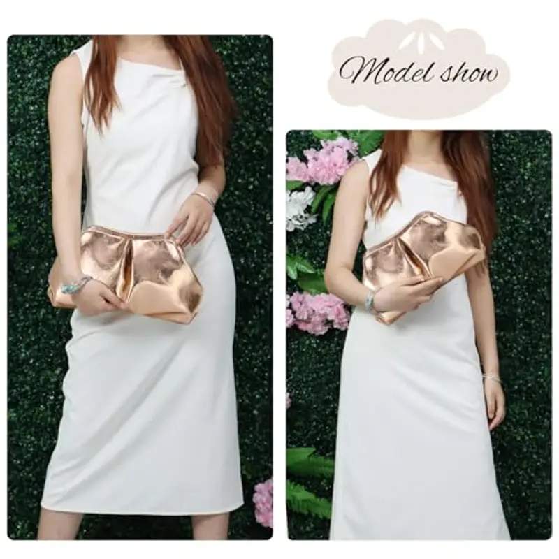 EVEOUT Pochette Donna Oro Rosa 2458322 miniatura 2