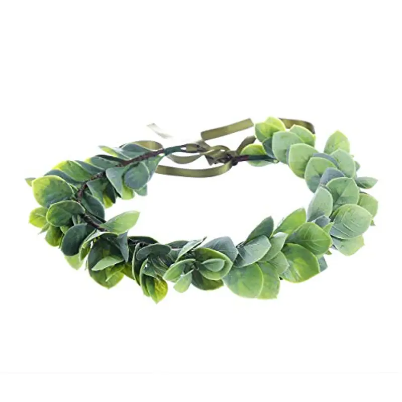 Ever Fairy Corona per capelli da sposa per ragazze, con fiori, fascia per capelli da donna, stile bohémien, ghirlanda miniatura 3