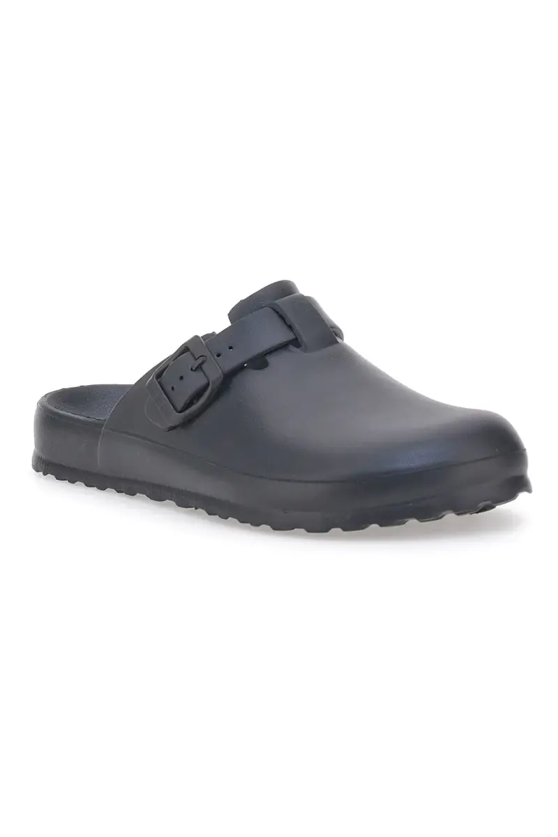 Ciabatte sabot nere in gomma con fibbia Everlast EV085 [NERO] miniatura 2