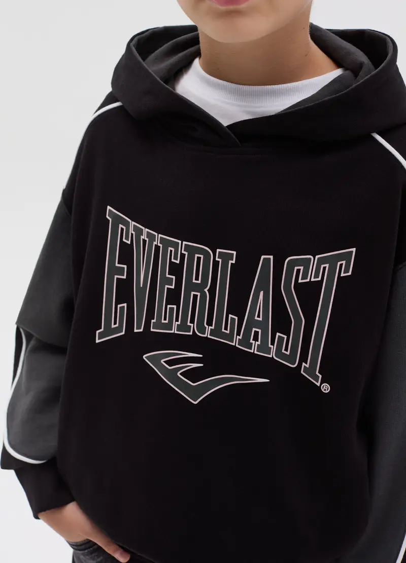 Felpa Con Cappuccio E Stampa Logo, Bambino, Multicolor miniatura 2