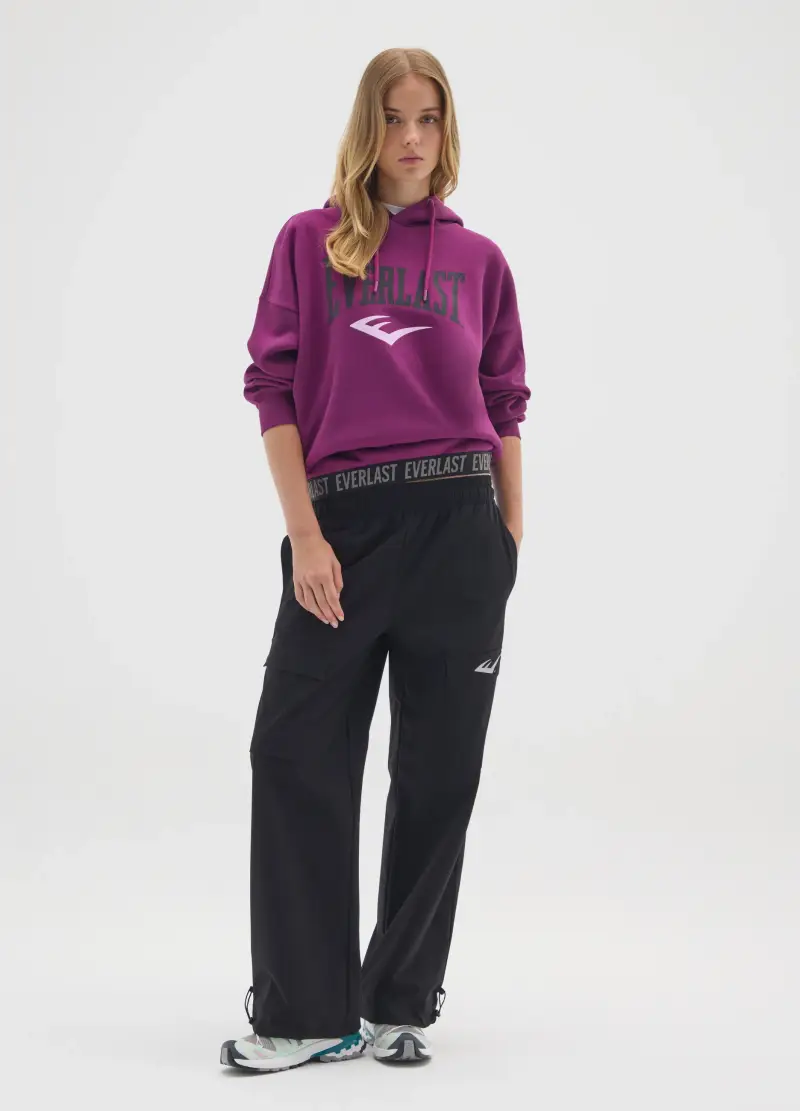 Felpa In Misto Cotone Viola Regular Fit, Donna, Viola