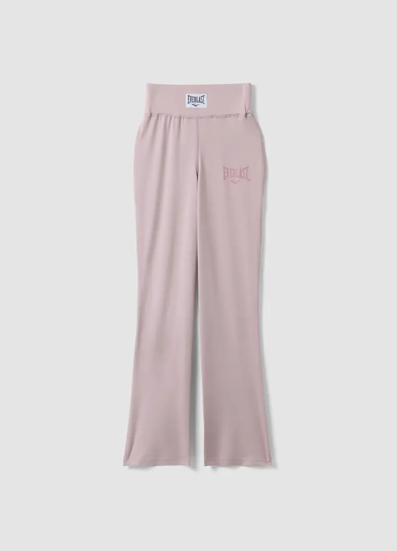 Leggings Rosa Regular Fit Con Logo Everlast, Donna, Rosa