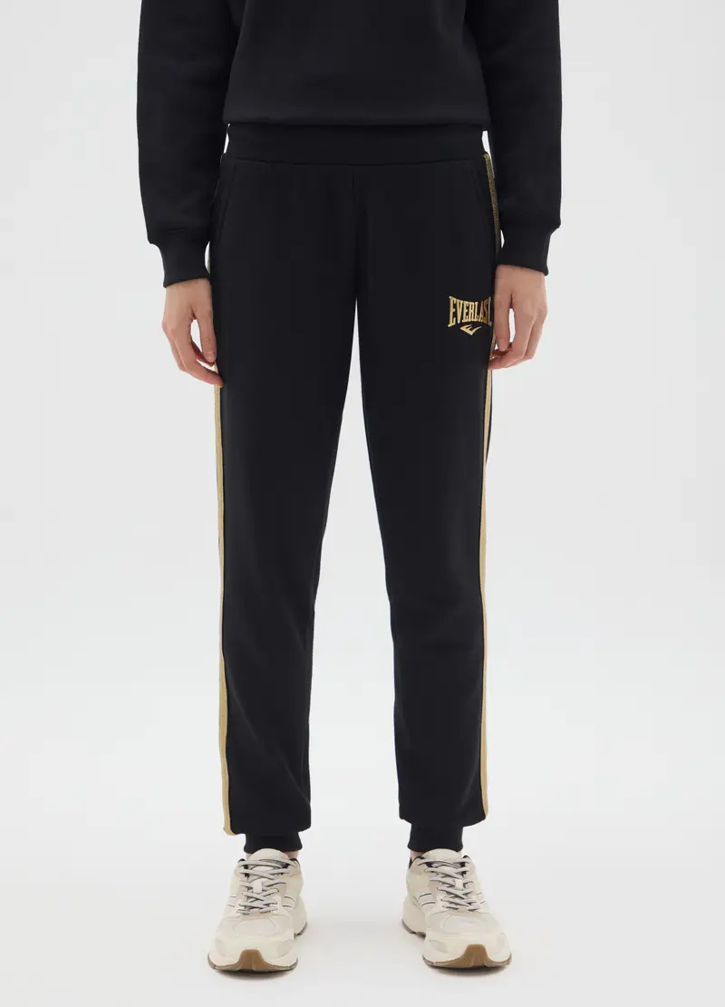 Pantaloni In Misto Cotone Multicolor Regular Fit, Donna, Multicolor miniatura 2