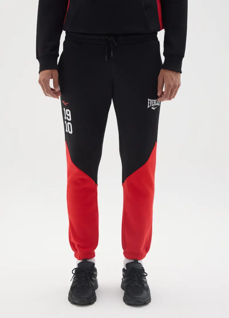 Pantaloni In Misto Cotone Multicolor Regular Fit Everlast, Uomo, Multicolor miniatura 2