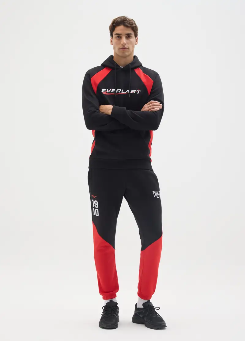 Pantaloni In Misto Cotone Multicolor Regular Fit Everlast, Uomo, Multicolor