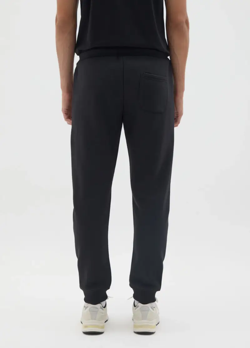 Pantaloni Jogger In Misto Cotone Nero Everlast, Uomo, Nero miniatura 3