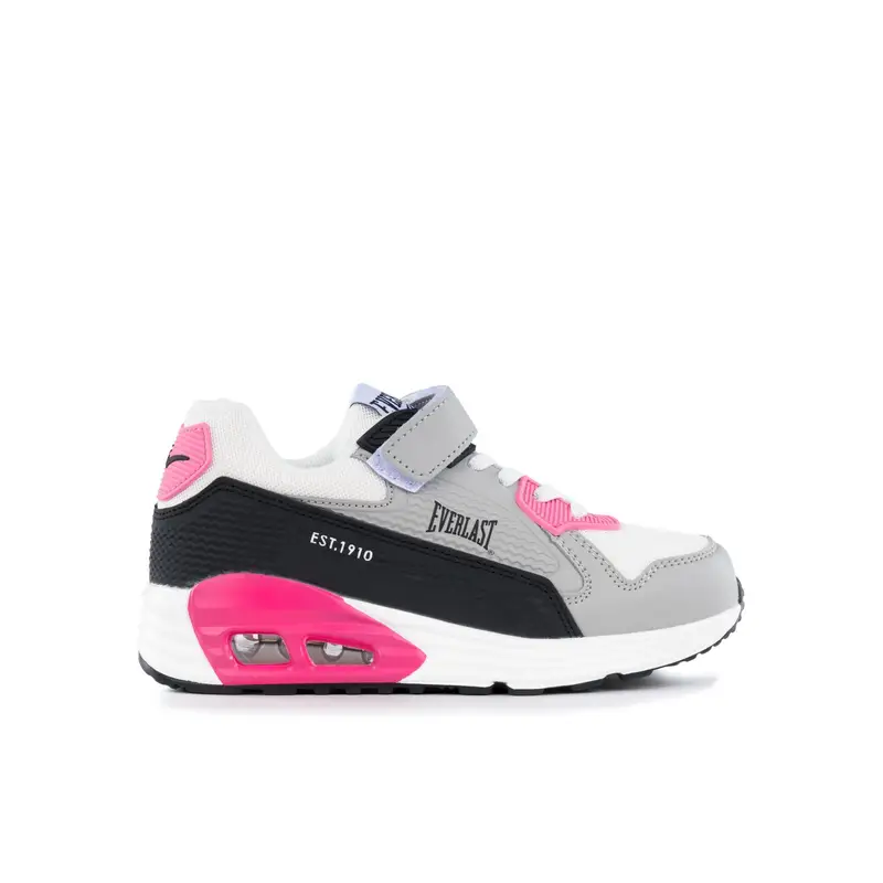 Sneakers bambina grigie da ginnastica modello EV810 con suola ad aria