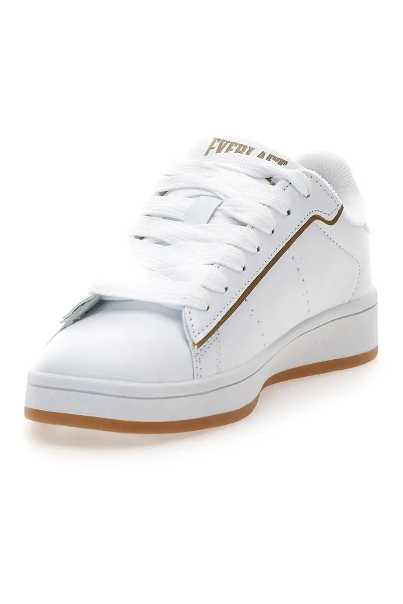 Sneakers bianche con dettagli oro Everlast EV-087P [BIANCO] miniatura 3