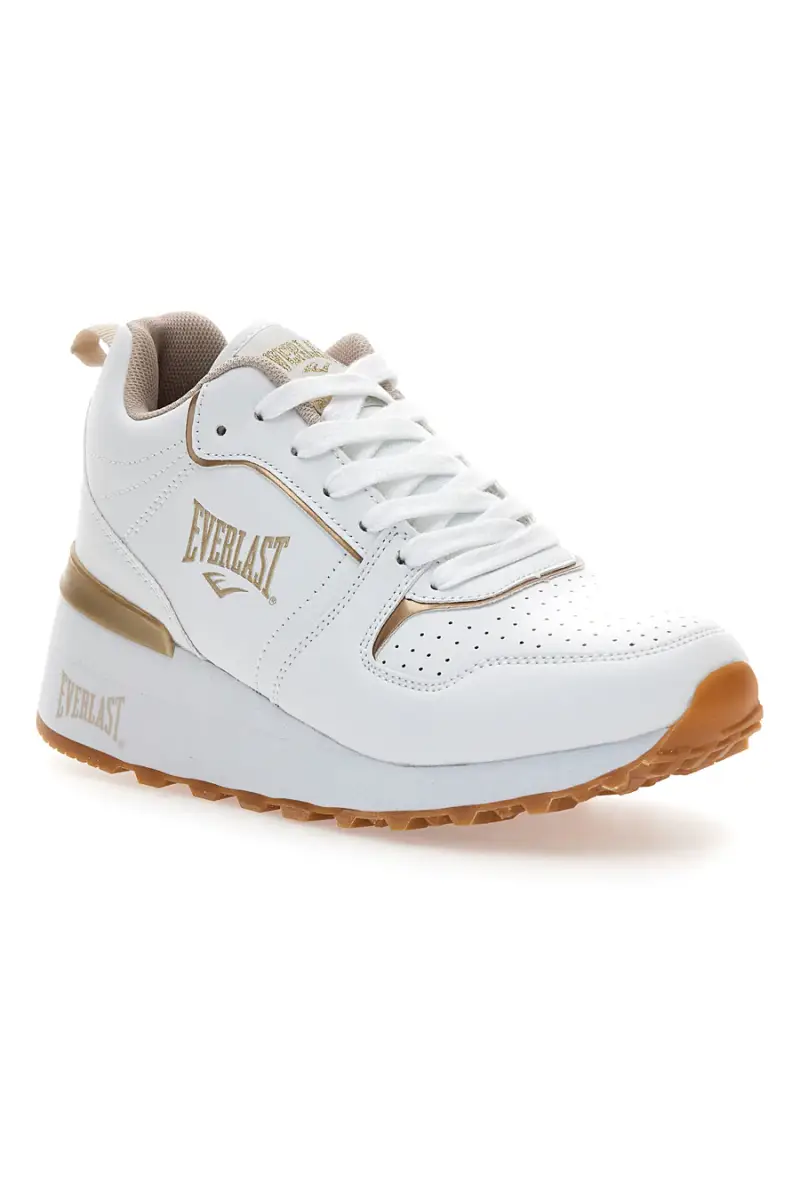 Sneakers bianche con dettagli oro in materie sintetiche Everlast EV129 [BIANCO] miniatura 2