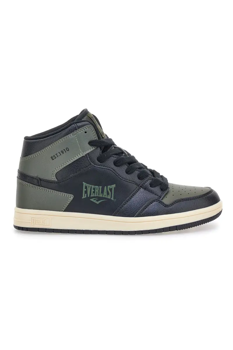 Sneakers mid verde e nero in materie sintetiche Everlast EV716 [NERO]