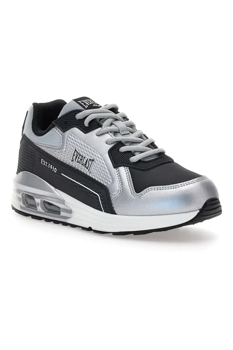 Sneakers nere e argento con fondo effetto air Everlast EV-810 [ARGENTO] miniatura 2