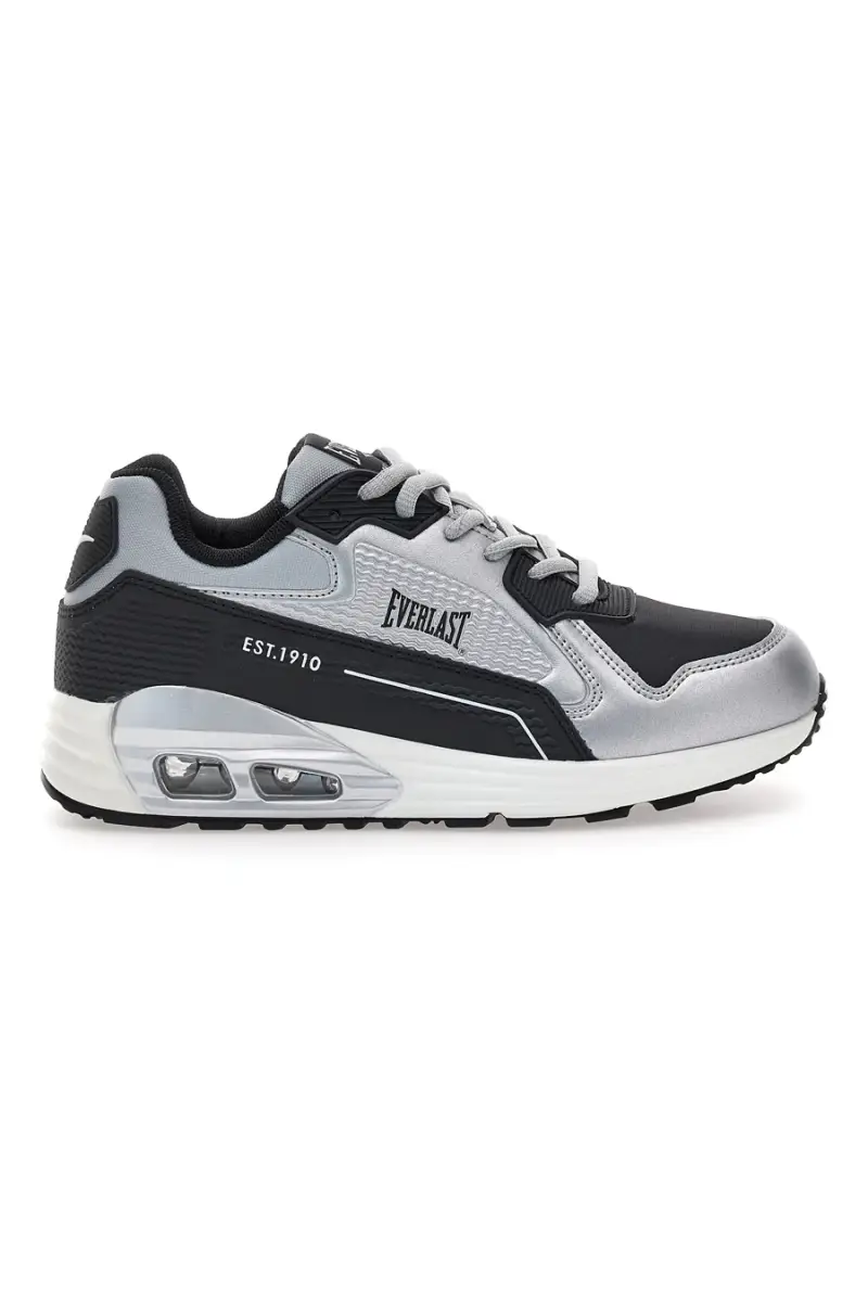 Sneakers nere e argento con fondo effetto air Everlast EV-810 [ARGENTO]