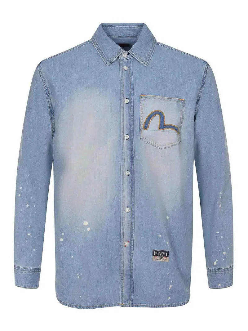 Camicia in denim Lavaggio chiaro