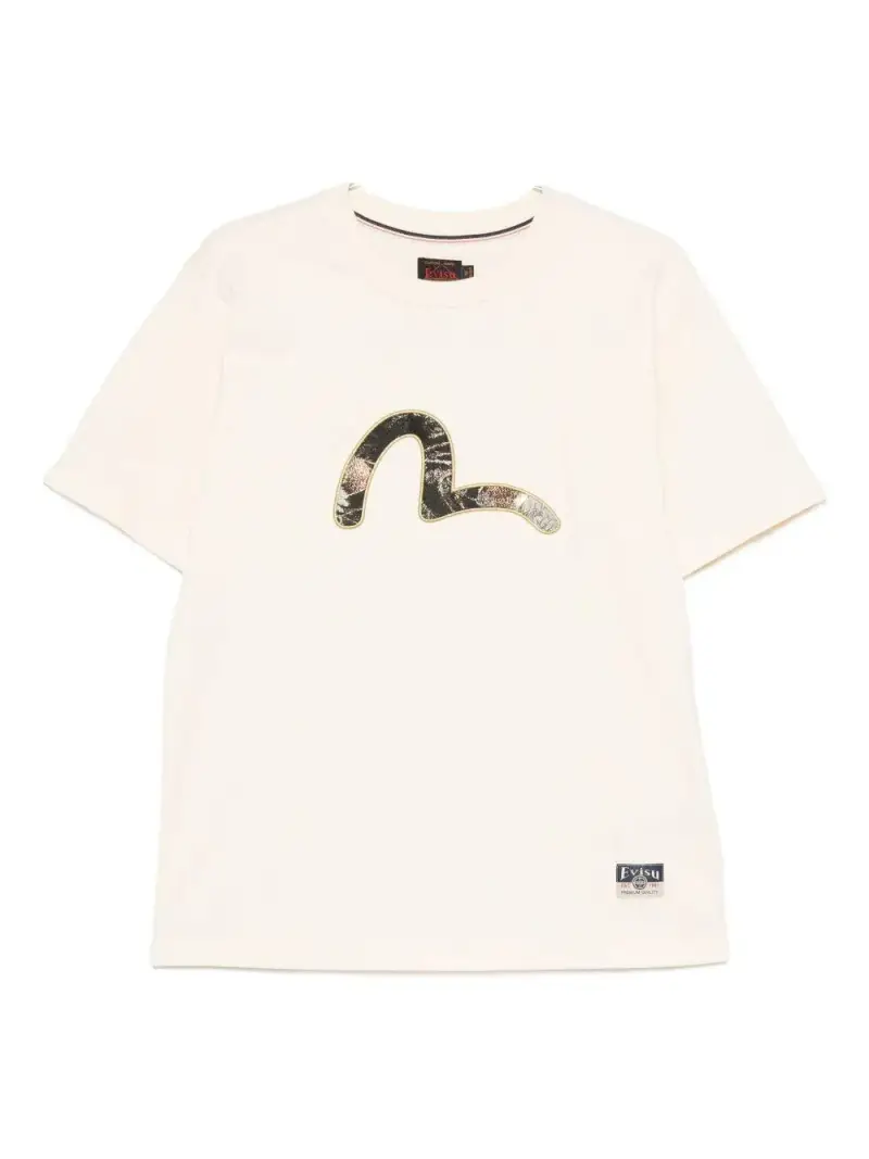Evisu T-shirt Beige 4015196