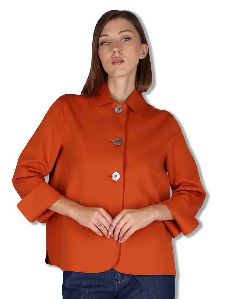 Giacche Angelico in tessuto stretch aragosta Donna 50260010 075