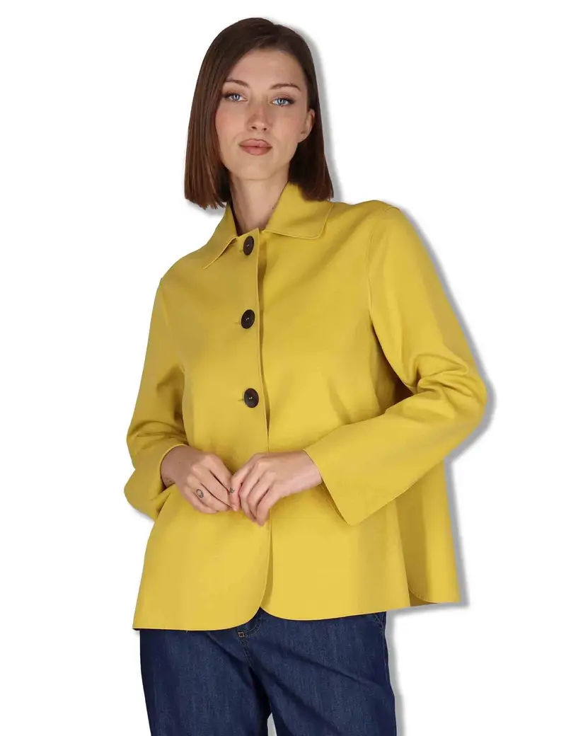 Giacche Angelico in tessuto stretch giallo Donna 50260010 091