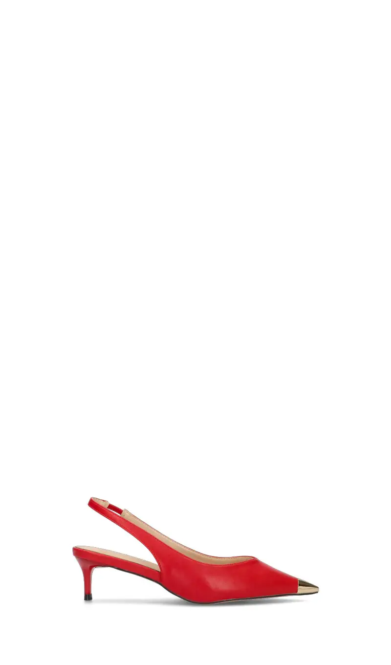 Slingback donna rossa nude Vario