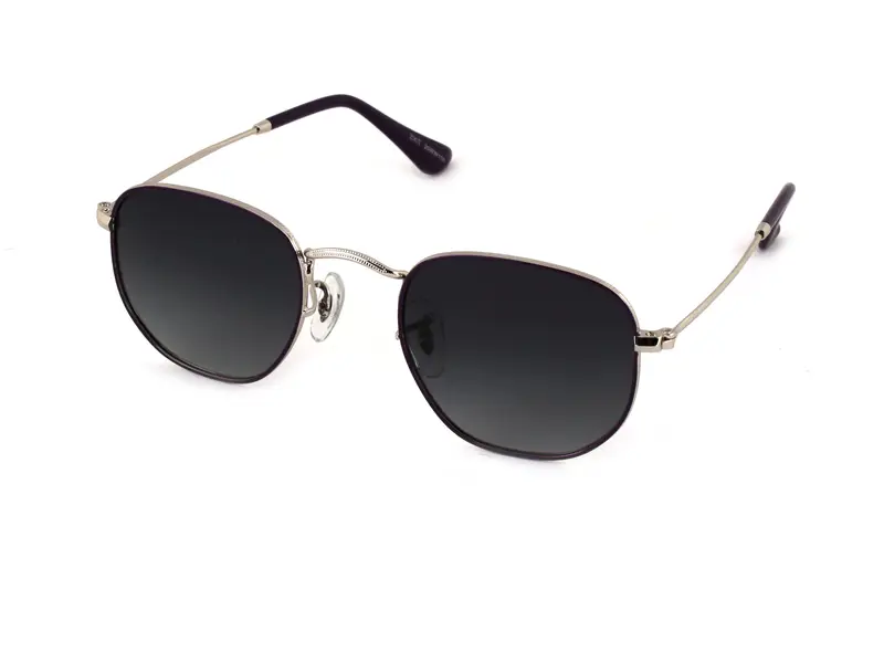 EXIT Bambino OCCH. SOLE BAMB. MET. TK0920 C.01 NERO L./FUMO SF. *3P Occhiali da sole Metallo Argento Verde Rotonda Polarizzata Sfumato