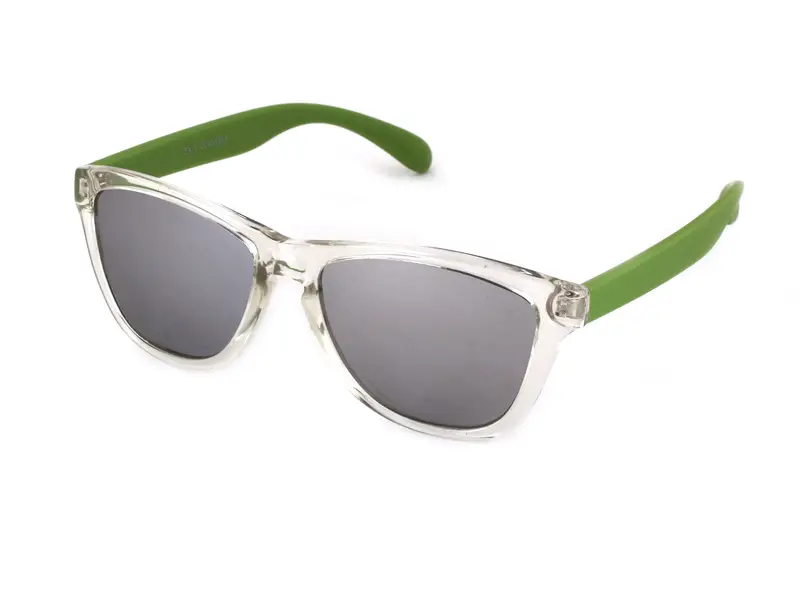 EXIT Bambino OCCH. SOLE BAMB. PLAST. TK0912 C.04 TRASP. L./ARG. SPEC. *3P Occhiali da sole Plastica Trasparente Argento Farfalla Polarizzata Specchiato