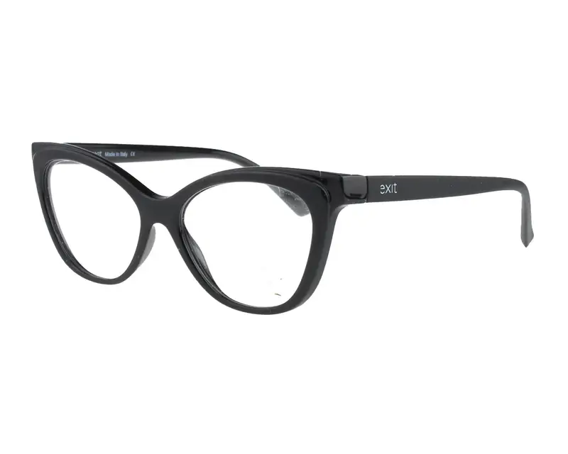 EXIT Donna EX302V A519 Montature da vista Plastica Nero  Cat Eye