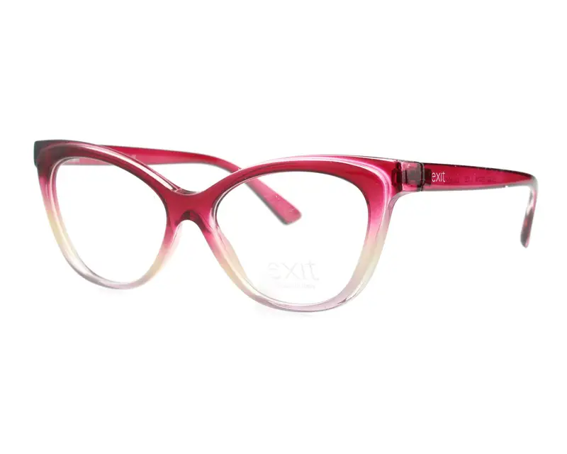 EXIT Donna EX302V A582 Montature da vista Plastica Rosa  Cat Eye