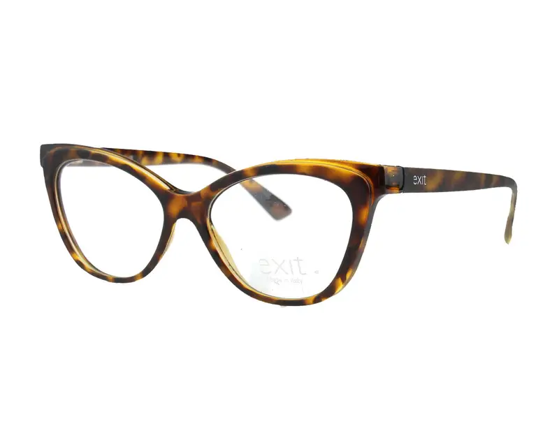 EXIT Donna EX302V A589 Montature da vista Plastica Havana  Cat Eye