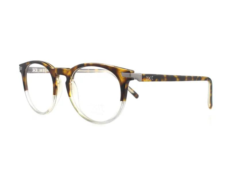 EXIT Unisex EX304 A343 Montature da vista Plastica Havana  Pantos