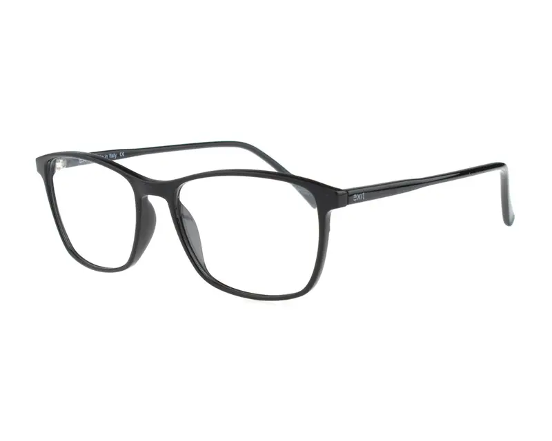 EXIT Unisex EX310 1250 Montature da vista Plastica Nero  Squadrata
