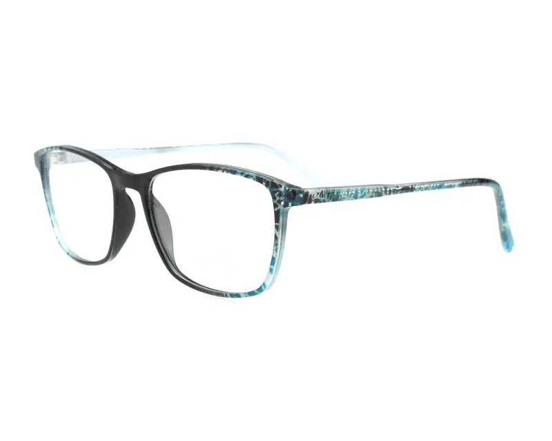 EXIT Unisex EX310 A701 Montature da vista Plastica Nero  Squadrata