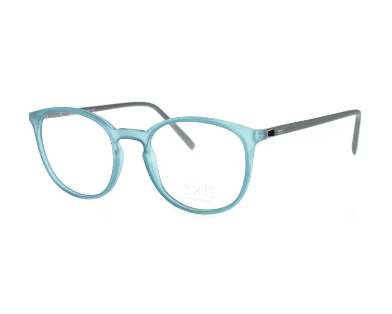 EXIT Unisex EX311 A489 Montature da vista Plastica Azzurro  Rotonda