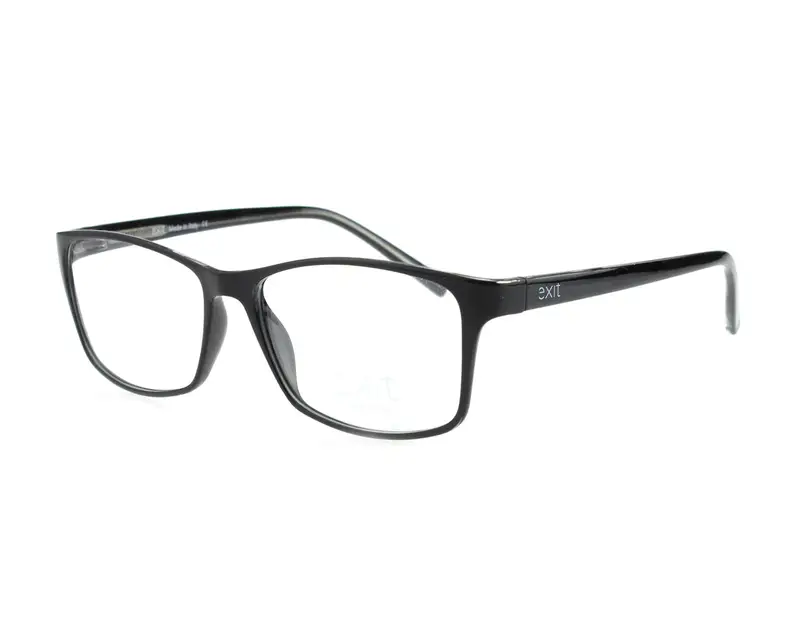 EXIT Unisex EX314 1625 Montature da vista Plastica Nero  Squadrata