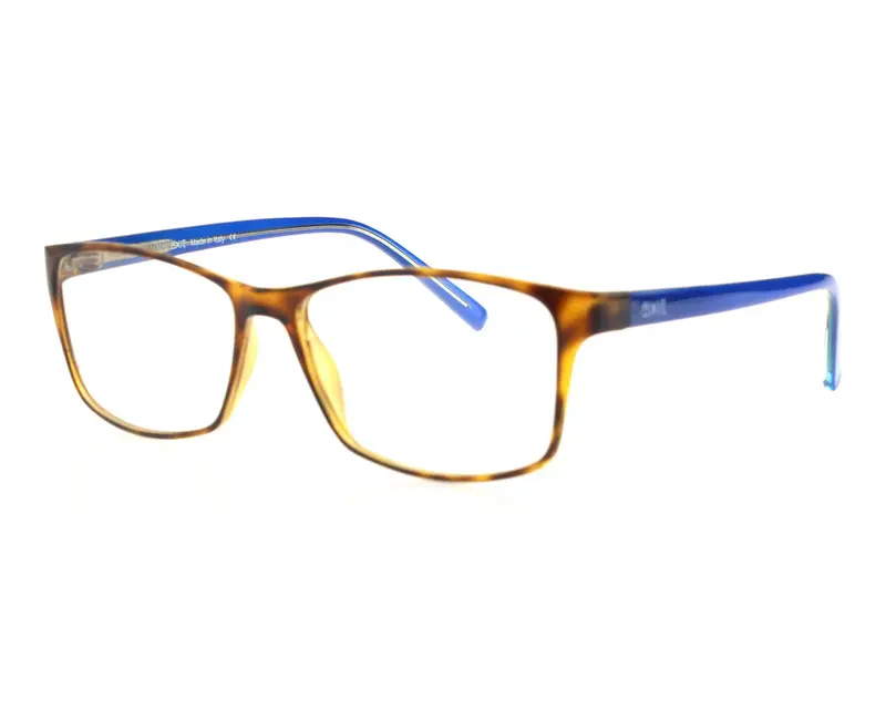 EXIT Unisex EX314 A628 Montature da vista Plastica Havana  Squadrata