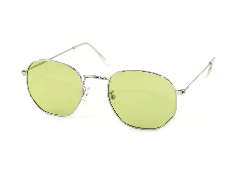 Exit+ Unisex EX352 C.02 argento/verde polarizzato Occhiali da sole Metallo Argento  Geometrica Polarizzata