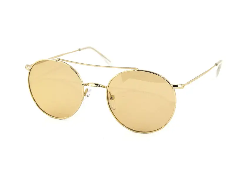 Exit+ Unisex EX363 C.01 Occhiali da sole Metallo Oro  Rotonda Normale