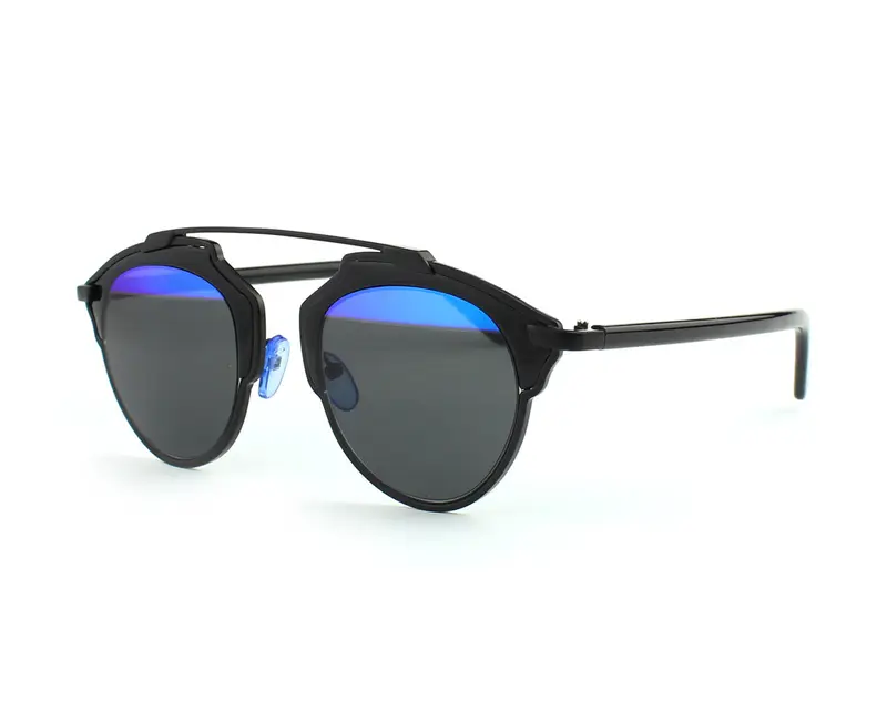 EXIT Unisex EX925 C.3 Occhiali da sole Metallo Nero  Rotonda