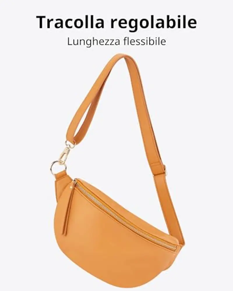 Expatrié Marsupio Donna Arancione 2429138 miniatura 3