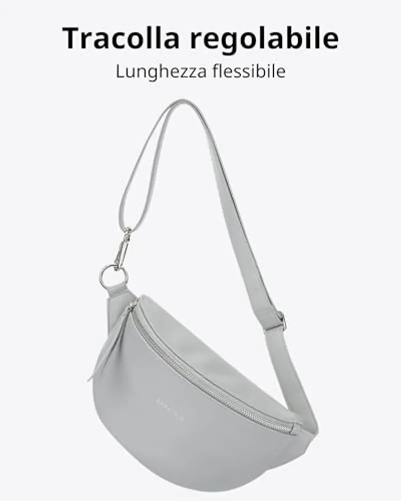 Expatrié Marsupio Donna Grigio 2429135 miniatura 3