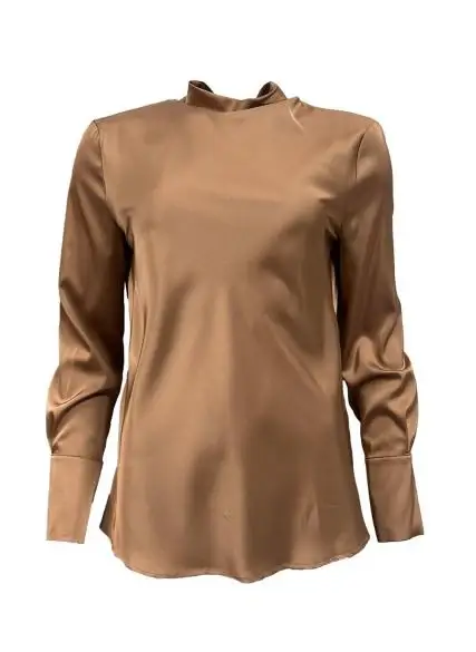 Blusa lupetto raso miniatura 2
