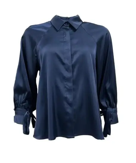 Camicia fiocchi polsi raso miniatura 2