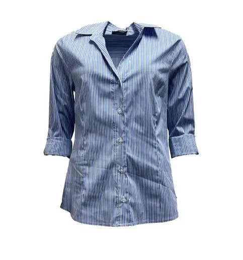 Camicia V righe cotone miniatura 2