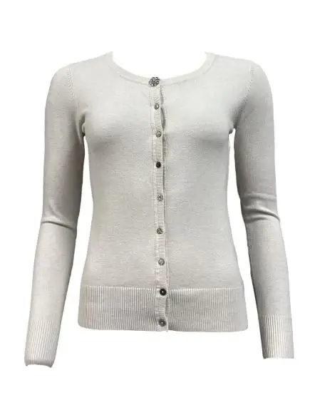 Cardigan bottoni strass miniatura 2