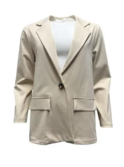 Giacca 1 bottone punto milano miniatura 2