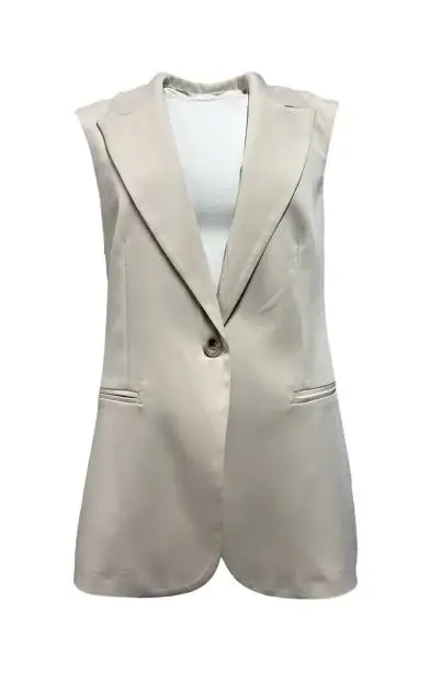 Extasy Gilet 1 bottone cotone