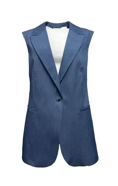 Extasy Gilet 1 bottone cotone