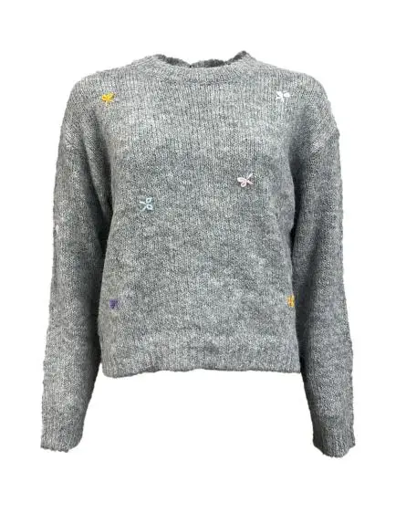 Maglione fiocchi colorati