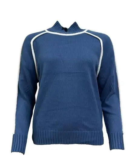 Maglione rifinitura contrasto