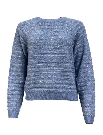 Maglione righe lurex miniatura 2
