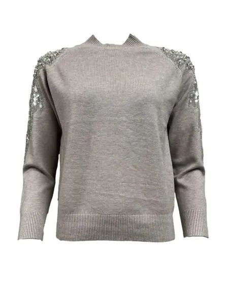 Maglione strass spalle miniatura 2