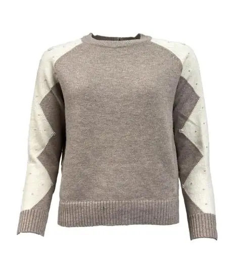 Maglione triangoli bicolore