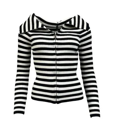 Maglione zip riga miniatura 2